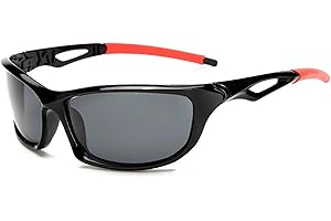 Qixuan Polarized Sport Sunglasses for Men Women Lens HD UV400 Protection Light Weight Frame Outdoor Cycling Running Sun Glasses Waterproof with Case and Cloth