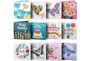 ycyingcheng Biglietto di Auguri con Pittura Diamante 5D Fai da Te, Disegno di Diamanti Biglietti di Ringraziamento Biglietti di Compleanno Regali per Feste