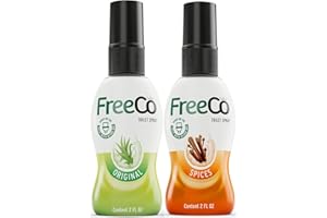 FREECÔ Freeco Before-you-go Toilet Spray | Stops odour Before it Begins with Essential Oils | Ideal for Home, Office, Public Spaces & Travel | Variety 2-Pack 2x60ml - Scent duo: Citrus & Spices