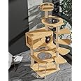 MONOGUE Large Multi-Level Cat Tree,Cat Condos with Sisal Scratching Posts,Cat Play House and Rest Place,Cat Tower for Kittens, Cats and Pets (E)