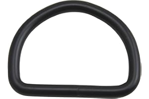 Wuuycoky High Body Black D Rings Buckles D-ring Non-welded For Webbing Strappin 1" / 1.25" / 1.5" Optional