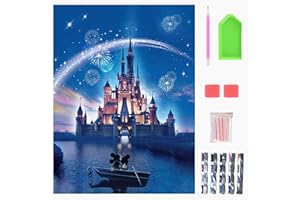 NASHRIO 40 x 30cm Fai da Te Pittura Diamante, Creazione Mosaici 5D, Diamond Painting Kit Completo per Bambini, Diamond Art Kit per Adulti, Paint by Numbers Principianti, Pittura Decorativa