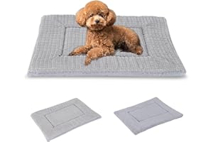 BVAGSS Orthopädisches Hundebett, Waschbar Hundekissen flauschig Hundematte, Umkehrbar Weiche und Warme Hundematte für klein mittel große Hunde XH079 (60x45x4cm,Grey)