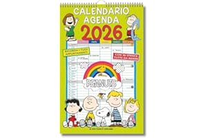EURO PUBLISHING: Calendario Agenda Peanuts 2026 - Prodotto ufficiale - cm 29x44