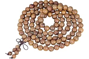 GOERPN 108 Gebetskette Mala kette,Buddhistisches Armband Tibetisches 8mm Perlen buddhistische Gebetskettmala kette Buddha Meditation armbänder Perlenarmband Halskette für Damen Herren Yoga