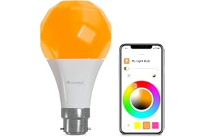 Nanoleaf Essentials B22 LED Bulb, RGBW Dimmable Smart Bulb - Thread & Bluetooth Colour Changing Light Bulb, Works with Google Assistant Apple Homekit, for Room Decor & Gaming