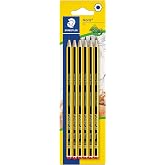 STAEDTLER Noris 120 Pencils &ndash; HB, Pack of 6, Hexagonal | HB HB Pencil, tear-resistant, robust set &ndash; recycled wood, non-slip &ndash;