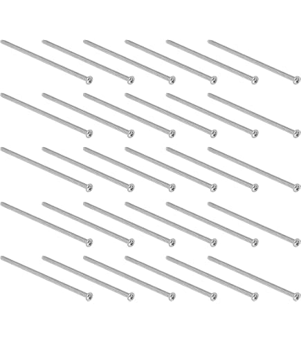 Viti Per Prese Elettriche In Acciaio Zincato BZP - 10 Pezzi 3,5 X 75 Mm, Filettatura Completa, Per Scatole Di Derivazione