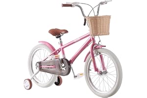Jamiah 12 14 16 18 inch Kids Bike for Boys and Girls Children Bicycle with Stabilizers, Hand Brakes, Basket, Adjustable Seat (Age 2 to 9 years)-85% Assembled