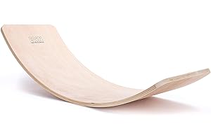 Erin - Balance Board in legno di betulla sostenibile per bambini e adulti – Balance Board per allenamento motorio con o senza feltro retro – Tavola oscillante per allenamento di equilibrio