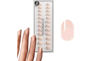 ‎DOONAILS DOONAILS Soft Gel Press On Nails 30er Set Classic French abgerundete Form Nägel zum Aufkleben Full Cover in Salonqualität Fake nails soft gel Medium Natürliches & angenehmes Tragegefühl