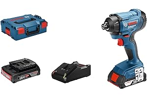 Bosch Professional 06019G5100 Visseuse A Chocs GDR 18 V-160 (18 V, 2 Batteries 2,0 Ah, Couple Maxi : 160 Nm, L-BOXX) Bleu/Noir 1