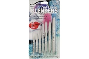 Mont Marte Blending Stumps & Tortillions Set – 7 Pieces – Paper Stumps for Blending of Drawings with Graphite, Charcoal and Pastel – Ideal Drawing Aid