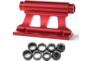 VEHOUKLI Bike Fork Mount, Bicycle Fork Carrier Fixed Clip, Front Bike Rack, Aluminum Alloy Front Fork Block Car Roof Rack Carriers for Outdoor Travel Transporting Bicycle(Red)