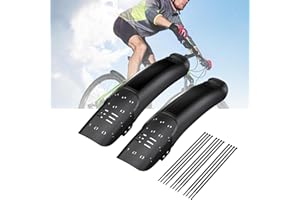TEFOLA Guardabarros para Bicicleta, 2 Piezas Juego De Guardabarros para Bicicleta De Montaña, Guardabarros para Bicicleta De Resina Y Plástico De Carcasa Dura Alargada Universal para Montar Al Aire Libre