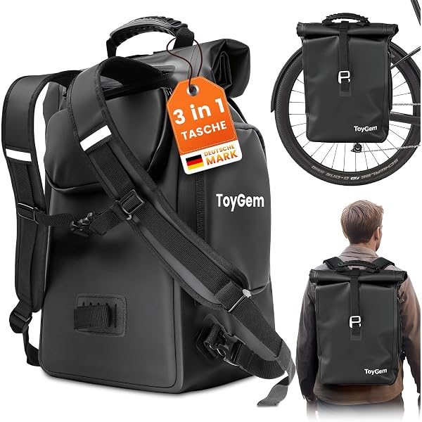 khalisia fahrradtasche test Fahrrad Rucksack Gepäcktasche | wasserdichte Fahrrad-Tasche mit Rucksackfunktion 3 in 1 Metallring Farbe:Silber glatt Specialized Chamonix Mips matte Fam_Lvl_3: Kinderanhänger