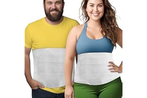 ARMSTRONG AMERICA Wide Abdominal Binder Belly Wrap – Plus Size Postpartum Tummy Tuck Belt Provides Slimming Bariatric Stomach Compression or to Help Hernia or Post Surgery Healing & Support (4XL)