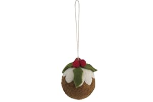 Trimits Christmas Needle Felting Craft Kit, Christmas Pudding, 8 x 9cm