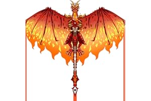 Mint's Colorful Life Dragon Kite for Kids & Adults, Easy to Fly Beach Kite for Beginners and Toddlers, 300ft String Included