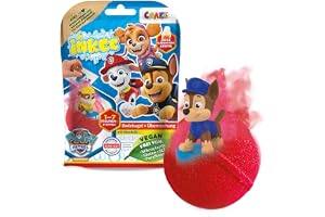 INKEE Paw Patrol Badbomb för Barn med Överraskningsfigur Paw Patrol, Musslande Badboll, Coladoft, Slumpmässig Färg