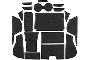 smabee Non-Slip Cup Holders Mat Compatible with Nissan Ariya 2022 2023 Door Groove Pad Anti-Slip Custom Liners Center Console Liner Mats Interior Accessories 18pcs (black)