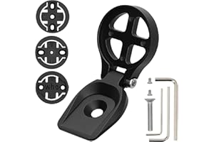 kwmobile Supporto Manubrio per Garmin Edge/Bryton Rider/Wahoo Manubrio Integrato - Attacco Staffa MTB Bici - Porta Ciclocomputer GPS - Accessori Ciclismo - nero