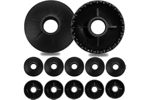 Herreicher Cestino per bastoncini da trekking Nordic Walking Pads Asphalt Rubber Buffer Trekking Sticks Consigli per tutti i comuni bastoncini da trekking Bastone da passeggio 15-16mm, 12 Pezzo