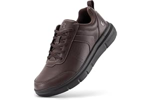 FitVille Extra Anchas Zapatillas Hombres Zapatos Casuales Anchos Comodidad para Caminar Zapatillas Formales Hombres Zapatos Ligeros para Juanetes Fascitis Plantar