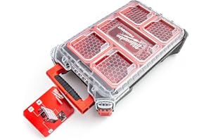 Milwaukee 0 932464083 PACKOUT Compact Organiser Case, Red