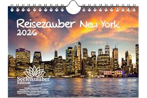 ‎SEELENZAUBER Reisezauber New York DIN A5 Kalender für 2026 Amerika USA Stadt Reise Land Urlaub - Seelenzauber