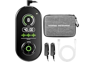 MAKDLY Sleep Aid Device,CES Reduce Anxiety Relieve Vagus Nerve Stimulation Device with Ear Clips,Anxiety Relief Device for Adults with 3 Modes,9-Level Adjustment,Portable Sleep Instrument for Insomnia