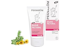 Pranarôm Pranabb Baume Pectoral Bio Eco Aide Bébé à Mieux Respirer Composé d'Huiles Essentielles Pures et Naturelles 40 ml