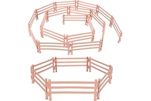 FORMIZON Recinzione Giardino Piccolo, 30 Pezzi Accessori per Recinto Fattoria Barn Paddock Scuderia, Mini Decorativa Giocattolo di Recinzione, Recinzione da Giardino in Miniatura per Regalo Bambino
