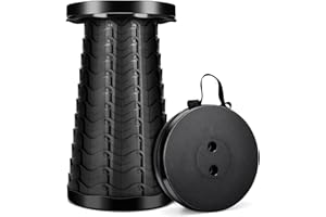 imodomio Gartenhocker Klapphocker Faltbar, Zweite Generation Campingstuhl Höhenverstellbar, Belastung 180KG Teleskophocker für Angelstuhl, Campinghocker,Kinder Hocker