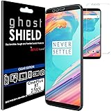 TECHGEAR [2 Pack] Screen Protectors to fit OnePlus 5T [ghostSHIELD Edition] Genuine Reinforced Flexible TPU Screen Protector 