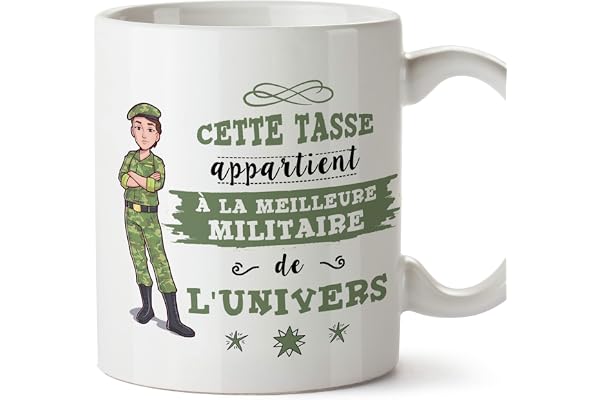 Mugffins Mug/Tasse Militaire (Meilleur de l'univers) - Idées Drôles Armée