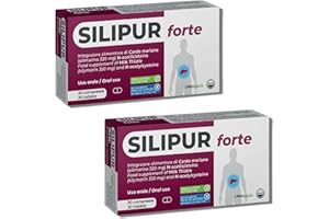 AGIPS FARMACEUTICI Agips Silipur Forte Fegato Disintossicante Forte Depurativo Con Cardo Mariano N-Acetilcisteina 30 compresse (2 Scatole)