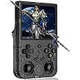 RG353V Handheld Game Console Support Dual OS Android 11+ LINUX, 5G WiFi 4.2 Bluetooth RK3566 64BIT 64G TF Card 4450 Classic Games 3.5 Inch IPS Screen 3500mAh Battery