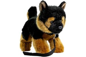 Carl Dick Peluche Cane Pastore Tedesco Cucciolo con guinzaglio 21cm, 3486