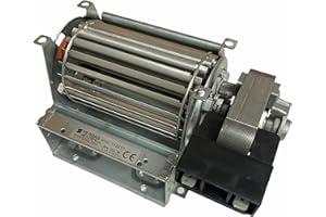 ERICAMBI, Ventilador tangencial para estufas de pellets TGA 60/1-90/15 Emmevi – Fergas 112217, diámetro del ventilador 60 mm, tamaño de la boquilla: 95 x 40 mm, longitud total 158 mm