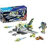 PLAYMOBIL Space Promo Packs 71370 Misión Espacio Dron, Vuelo Espacial, Jet Bag y cañones de Disparo, Juguetes para niños a Pa