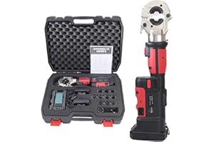 Gliery Pinza a crimpare idraulica elettrica, pinza per capicorda ad alte prestazioni Kit di attrezzi per cavi per cavi terminali elettrici Gamma 16-300 mm²