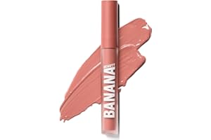 Banana Beauty Lipstick liquido semi-opaco Nananaked con 10 ore di tenuta, rossetto per labbra piene, protezione da essiccazione e volume intenso, rossetto opaco in classico nude