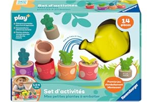 Ravensburger Play + - Set d'activités : Mes Petites Plantes à emboîter - Jouet bébé dès 18 Mois- Version française - 34065