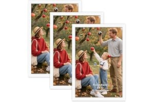 Vasemouh Cornice 20x30 PVC in Bianco Puro,Ideale per Uso Domestico, Adatta a Vari Stili di Arredamento, Cornice da Parete o Tavolo