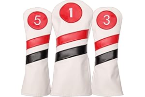 OUTDOOR LEISURE Juego de 3 fundas para cabezas de palos de golf para Driver y Fairway Wood
