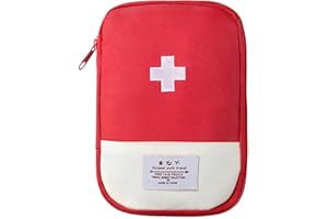 JEYORZY 1x mini trousse de secours, trousse secours vide, trousse medicaments voyage, Sac de Stockage de Portable, trousse de secours vide, Trousse de Secours Portable, pour Le Stockage de médicaments