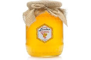 RAW HONEY direkt från biodlaren | 1,1 KG | LINDEN Honey | Rå, naturlig, mycket hälsosam, utan tillsatser. Ofiltrerad, inte ce