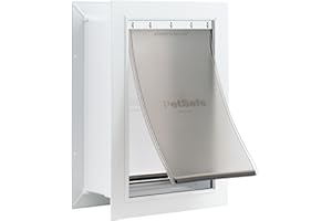 PetSafe Wall Entry Pet Door with Telescoping Tunnel - Easy Installation & Energy Efficient - For Cats and Dogs, Medium