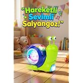 Hareketli Işıklı M&uuml;zikli Salyangoz Oyuncak - Bebek Emekleme Yardımcısı Eğitici Y&uuml;r&uuml;yen Salyangoz